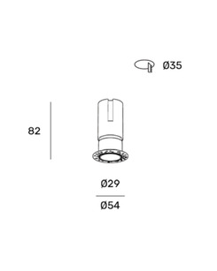 Точечный светильник врезной светодиодный Zonda Lighting Z09858-7.36.30.BK Evo RT Led 1x7W 3000K 490Lm IP20 Черный