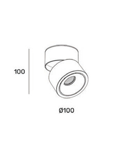 Светильник поворотный, спот Zonda Lighting Z18614-10.38.30.BK.D Savy S Led 1x10W 3000K 850Lm IP20 Чорний