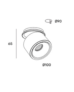 Светильник поворотный, спот Zonda Lighting Z18618-10.38.30.BK Savy R Led 1x10W 3000K 850Lm IP20 Чорний