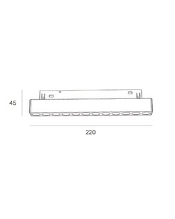 Магнітний трековий світильник Zonda Lighting Z2981-12.24.30.BK.D Dotty Led 1x12W 3000K 960Lm IP20 Чорний