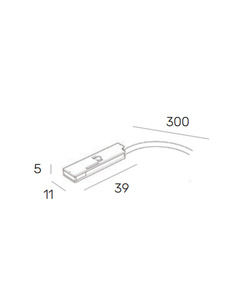 Ввід живлення Zonda Lighting Z1000-24.PF.BK Micro 24V IP20 Чорний