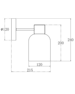 Бра, настенный светильник Edlin PL321163W-1 Amiria E27 1x12W IP20 латунный