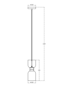 Подвесной светильник, люстра Edlin PL321155P-2 Aurora E27 1x12W IP20 латунный