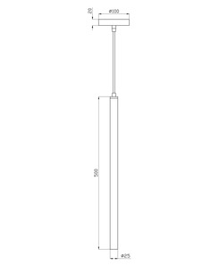 Подвесной светильник, люстра Edlin PLP2411-1B Renti G9 1x10W IP20 черный