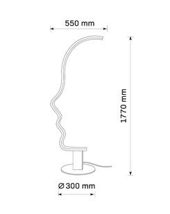 Торшер Goldlux 330154 Stranger Led 1x25W 4000K 3000Lm IP20 Черный  отзывы