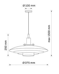 Підвісний світильник, люстра Goldlux 330550 Taylor E27 1x20W IP20 Хром