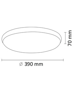 Світильник стельовий Goldlux 314925 Kern Led 1x24W 4000K 2500Lm IP20 BK  купити
