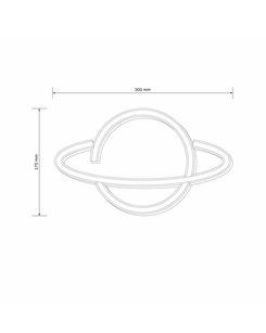 Бра, настенный светильник Goldlux 327123 Neon Planet Led 1x3W USB 5V DC 1A IP20 Wh  характеристики