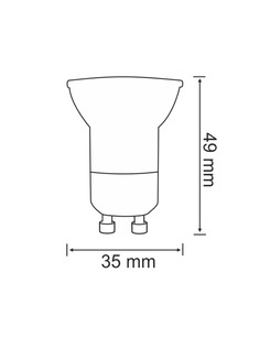 Светодиодная лампочка Goldlux 300379 GU10 1,9W 3000K 150Lm IP20 Белая  описание