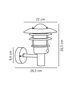 Вуличний світильник Nordlux 71432031 Lonstrup 22 Sensor  опис