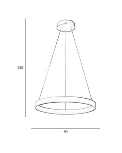Подвесной светильник, люстра Italux PND-56215D-060RPC-WH-3KS4K-TRDIMM Brasco Up Down Led 2x60W 3000K-4000K 4500Lm IP20  отзывы