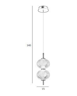 Подвесной светильник, люстра Italux PND-29038-2-GD Lazie Led 2x10W 3000K 1000Lm IP20 Золотой  отзывы
