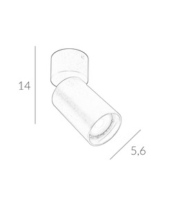 Светильник поворотный, спот Italux SPL-23436-1R-WH Nesto GU10 1x10W IP20 Белый  отзывы