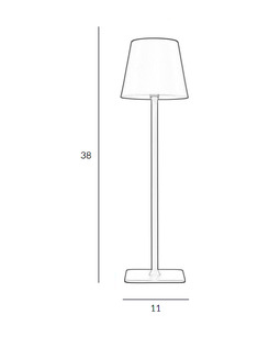 Настільна лампа з акумулятором Italux TB-2821-GR Atlis Led 1x5W 3000-6500K 300Lm IP54 Графітова  відгуки