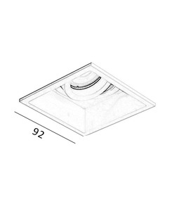 Точковий світильник Italux DL-88031-GU-BK Naro GU10 1x10W IP20 Bk  відгуки