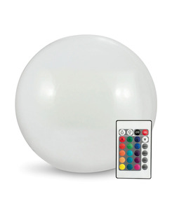 Вуличний світильник на сонячній батареї куля Goldlux 330567 Kula Led 3000K + RGB IP65 Білий