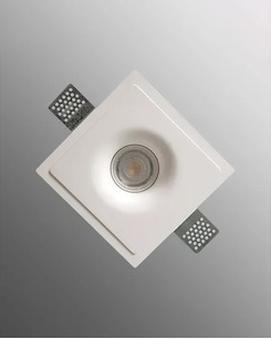 Гіпсовий точковий врізний світильник Oledim 7771368 TS5 GYPSUM GU10 1x10W IP20 Білий