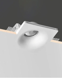 Гіпсовий точковий врізний світильник Oledim 7771368 TS5 GYPSUM GU10 1x10W IP20 Білий
