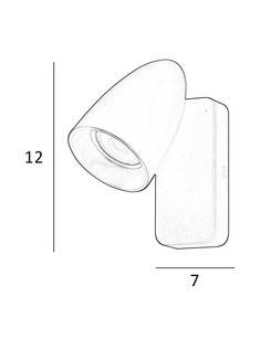 Бра, настенный светильник Italux WL-36748-1-WH-GD Tino GU10 1x10W IP20 Wh  описание
