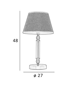 Настольная лампа Italux TB-43272-1 Zanobi E14 1x40W IP20 Бронзовая  отзывы