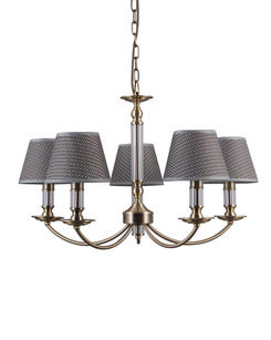 Люстра Italux PND-43272-5 Zanobi E14 5x40W IP20 Серая  купить
