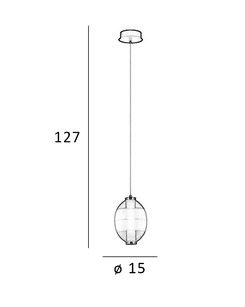 Подвесной светильник, люстра Italux PND-45372-1-WH-CL Rinot Led 1x8W 3000K 500Lm IP20  отзывы