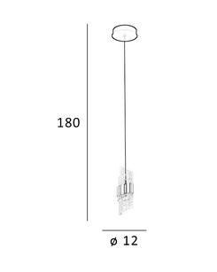 Подвесной светильник, люстра Italux PND-26374-1-8W-3K-BK-GD Tonga Led 1x8W 3000K 650Lm IP20  описание