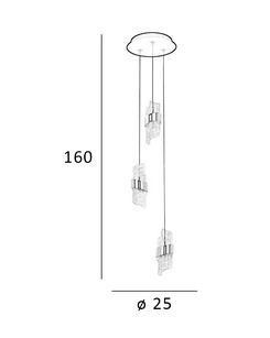 Люстра Italux PND-26374-3-23W-3K-BK-GD Tonga Led 3x23W 3000K 1700Lm IP20  отзывы