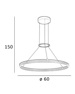Люстра Italux PND-54638R-28W-3K-BK-GD Merlot Led 1x28W 3000K 1500Lm IP20  описание