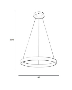 Подвесной светильник, люстра Italux PND-56215D-060RPC-BK-3KS4K-TRDIMM Brasco Up Down Led 2x60W 3000K-4000K 4500Lm IP20  отзывы