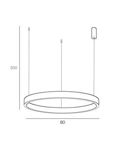 Подвесной светильник, люстра Italux PND-56215D-080RPP-GD-3KS4K-TRDIMM Brasco Up Down Led 2x80W 3000K-4000K 5800Lm IP20  отзывы