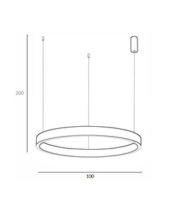 Подвесной светильник, люстра Italux PND-56215D-100RPP-BK-3KS4K-TRDIMM Brasco Up Down Led 2x100W 3000K-4000K 6800Lm IP20  отзывы