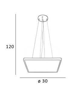 Підвісний світильник, люстра Italux PND-83625-300S-24W-BL Bastia Led 1x24W 2800K/4000K/6000K 2800Lm IP20  відгуки