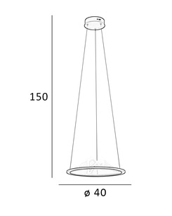 Люстра Italux PND-58038-26W-3K Baret Led 1x26W 3000K 900Lm IP20  характеристики