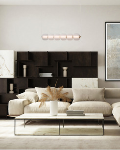 Подвесной светильник, люстра Italux PND-34362-6H-HBR-OPAL Ganti Led 6x15W 3000K 1625Lm IP20 Золотой  купить