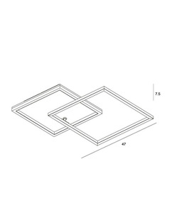 Люстра Italux PLF-82738-28W-WO Noris Led 2x28W 3000K 850Lm IP20  відгуки
