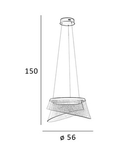 Люстра Italux PND-59178-47W-3K Foren Led 1x47W 3000K 3400Lm IP20  характеристики