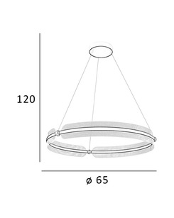 Люстра Italux PND-62738-53W-3K-BK-GD Faris Led 1x53W 3000K 3600Lm IP20  відгуки