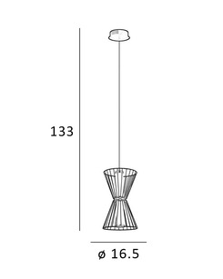 Подвесной светильник, люстра Italux PND-63849-2-BK Sanke Led 2x8W 3000K 380Lm IP20 Черный  отзывы