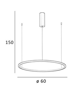 Подвесной светильник, люстра Italux PND-56135B-060RPP-GD-3KS4K-TRDIMM Vinola Led 1x38W 3000K-4000K 3040Lm IP20  отзывы