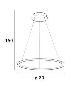 Подвесной светильник, люстра Italux PND-56135B-080RPC-BK-3KS4K-TRDIMM Vinola Led 1x48W 3000K-4000K 3840Lm IP20  отзывы