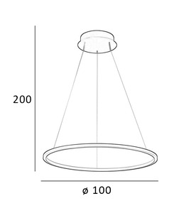Подвесной светильник, люстра Italux PND-56135B-100RPC-GD-3KS4K-TRDIMM Vinola Led 1x58W 3000K-4000K 4640Lm IP20  отзывы