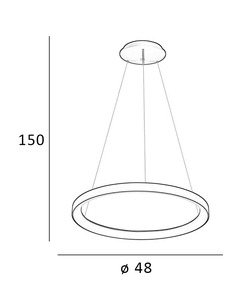Подвесной светильник, люстра Italux PND-53675-048RPC-WH-3KS4K Vico Led 1x38W 3000K-4000K 3200Lm IP20  отзывы