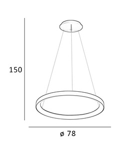 Подвесной светильник, люстра Italux PND-53675-078RPC-WH-3KS4K-TRDIMM Vico Led 1x60W 3000K-4000K 5300Lm IP20  отзывы