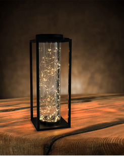 Уличный портативный светильник на солнечной батарее Goldlux 329462 Glamor LED 3000K IP44 черный