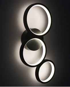 Бра, настінний світильник Goldlux 331038 Flamenco LED 1x23W 4000K 36000Lm IP20 чорний