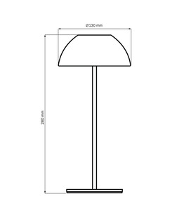 Светильник уличный портативный Goldlux 329950 Tanzania LED 1x1,8W 2700K 160Lm IP44 черный