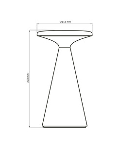Світильник вуличний портативний Goldlux 329981 Paros LED 1x1,8W 2700K 160Lm IP44 чорний