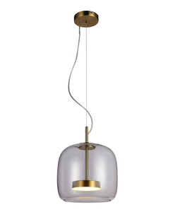 Підвісний світильник, люстра Italux PND-17760A-BRSS-CL Caste LED 1x10W 3000K 850Lm IP20 золотий