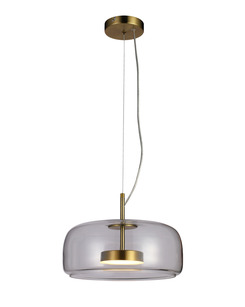 Підвісний світильник, люстра Italux PND-17760B-BRSS-CL Caste LED 1x10W 3000K 850Lm IP20 золотий